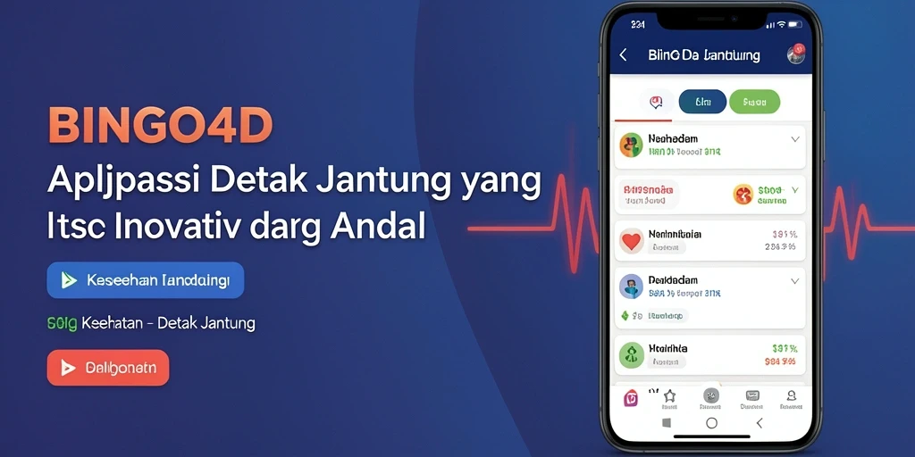 Tampilan antarmuka BINGO4D untuk pemantauan detak jantung yang mudah.
