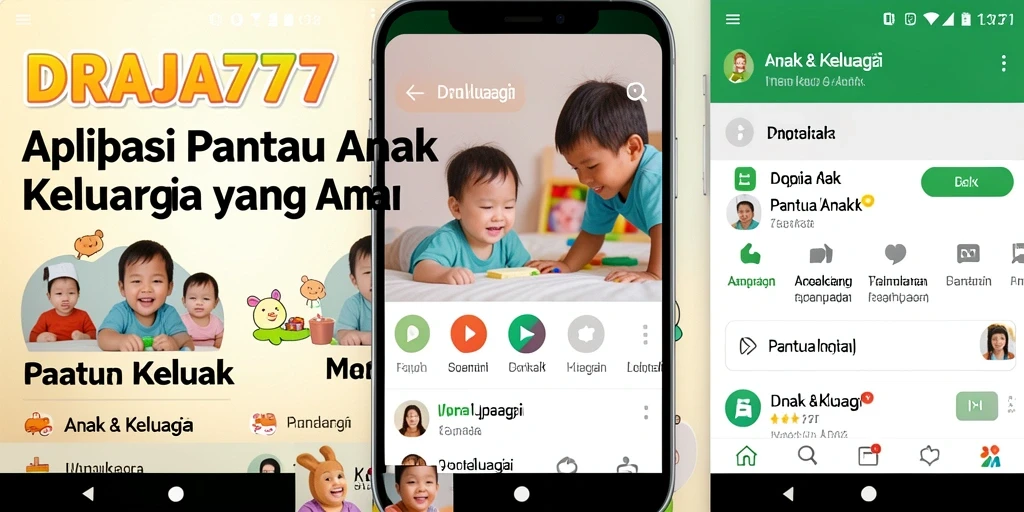 Tampilan antarmuka DRAJA777 yang ramah pengguna untuk Pantau Anak.