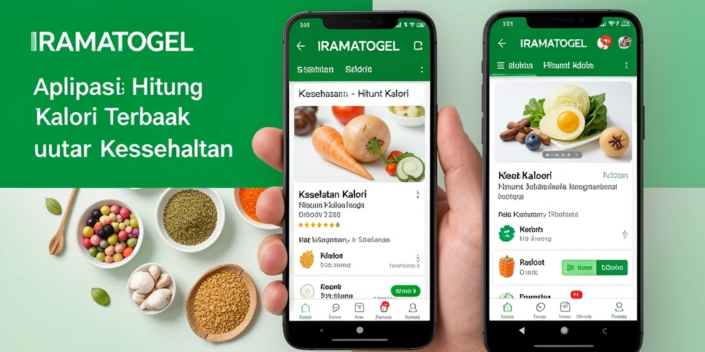 Screenshot IRAMATOGEL menampilkan antarmuka pengguna hitung kalori yang intuitif.