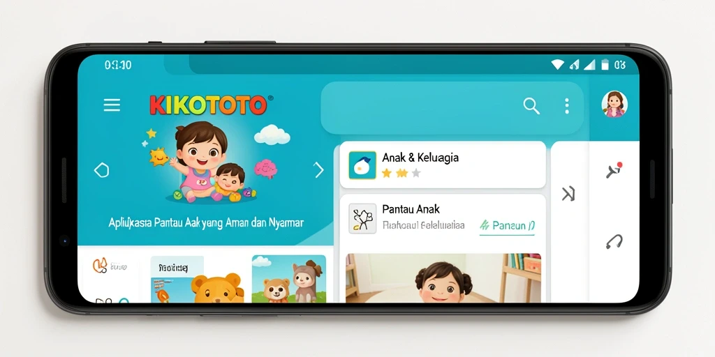 Tampilan antarmuka KIKOTOTO yang intuitif untuk memantau aktivitas anak.