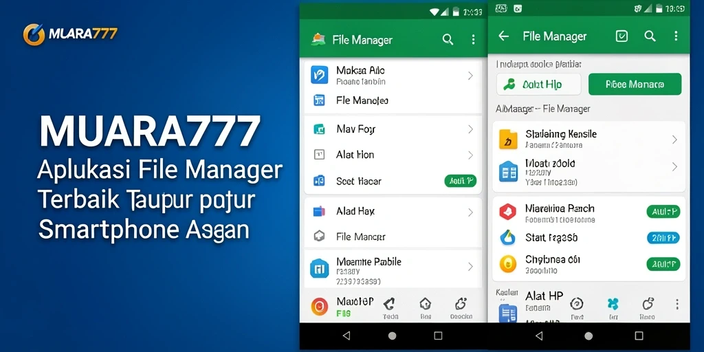 Antarmuka MUARA777 menampilkan berbagai fungsi File Manager yang mudah dimengerti.