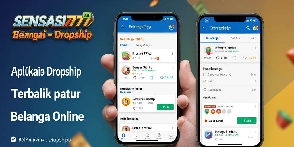 Antarmuka SENSASI777 yang intuitif untuk belanja Dropship.