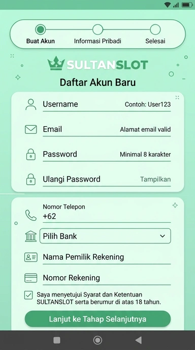Panduan Daftar Akun Baru sultanslot untuk Android